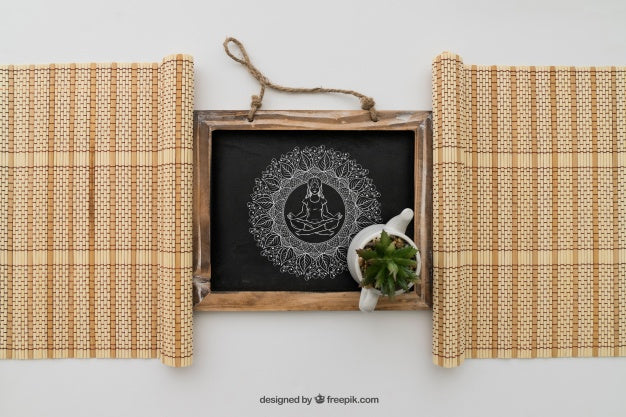 Chalkboard Framed By Bamboocloths Psd
