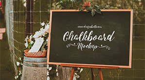 Chalkboard Mockup Psd For Lettering & Typography