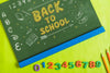 Chalkboard Mockup With Back To School Concept Psd