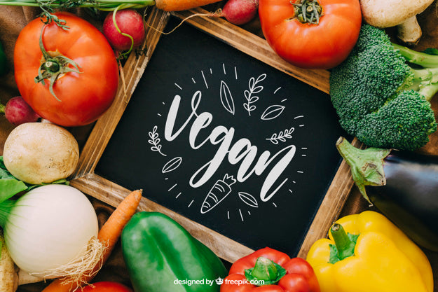 Chalkboard Mockup With Vegetable Designs Psd