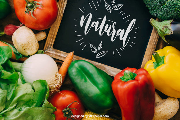 Chalkboard Mockup With Vegetable Designs Psd