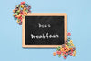 Chalkboard With Best Breakfast Message Psd
