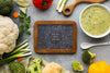 Chalkboard With Healthy Vegetables Psd