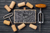 Chalkboard With Wine Stoppers Psd