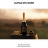 Champagne Bottle Mockup Psd