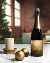 Champagne Bottle Prepared For New Year Night Psd