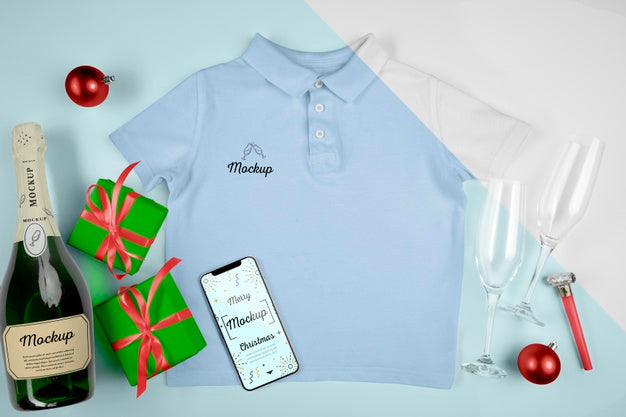 Champagne Bottle With Mock-Up Psd