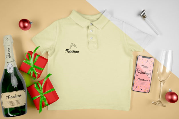 Champagne Bottle With Mock-Up Psd