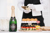 Champagne Next To Catering Food Psd