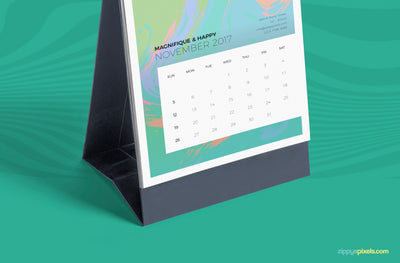 Desk Calendar Mockup PSD
