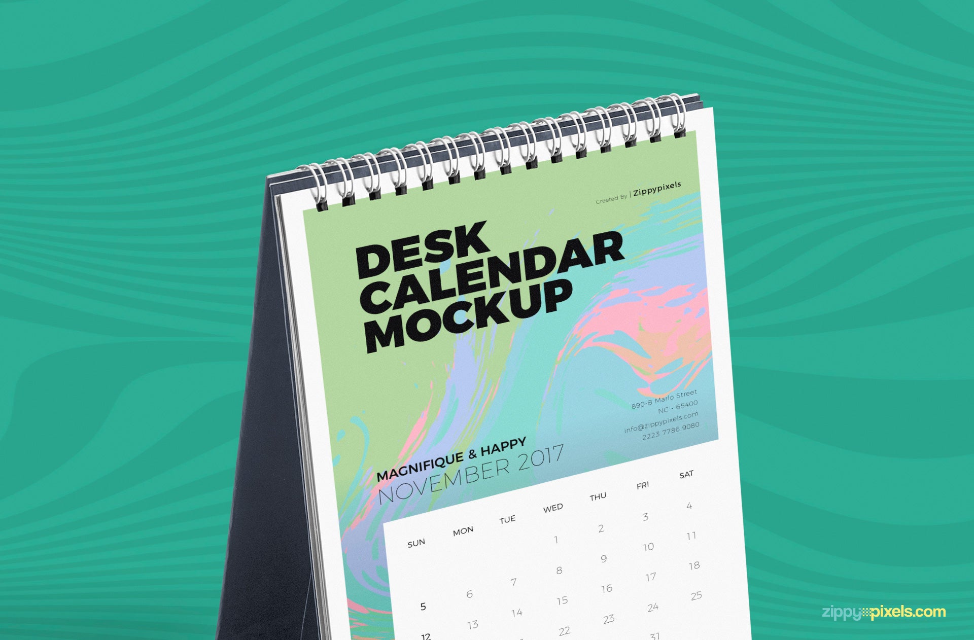 Desk Calendar Mockup PSD
