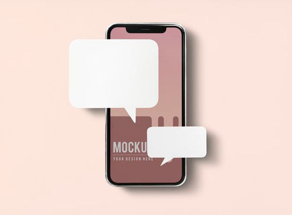 Chat Messaging On Mobile Phone Mockup Psd - Mockup Hunt
