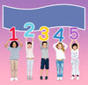 Cheerful Kids Holding Numbers One To Five