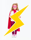 Cheerful Superhero With A Lightning Bolt