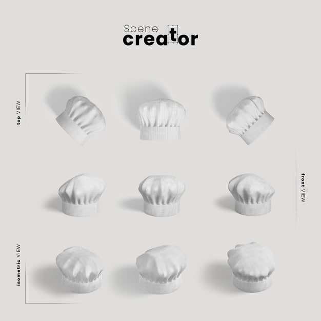 Chef Headwear Scene Creator Psd