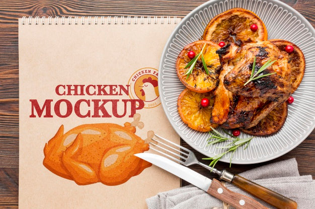 Chicken Meal Assortment Mock-Up Psd