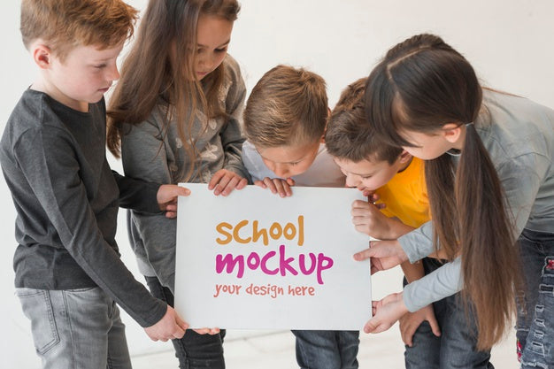 Children Community Concept Mock-Up Psd