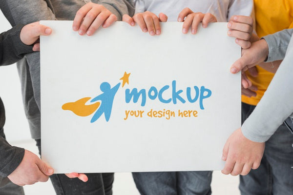 Children Community Concept Mock-Up Psd - Mockup Hunt