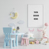 Children'S Playroom With Mock Up Poster Psd
