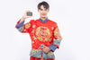 Chinese Man Hold Blank Credit Card Mockup Psd