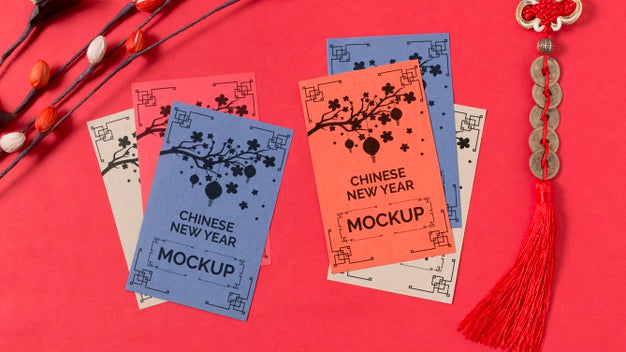 Chinese New Year Concept Mock-Up Psd