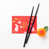 Chinese New Year Concept With Chopsticks Psd