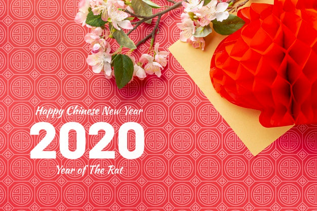 Chinese New Year Concept With Mock-Up Psd