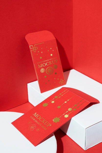 Chinese New Year Elements Arrangement Psd
