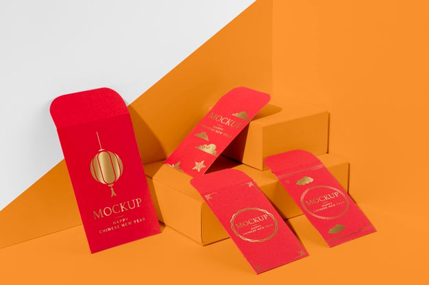 Chinese New Year Isometric Arrangement Psd