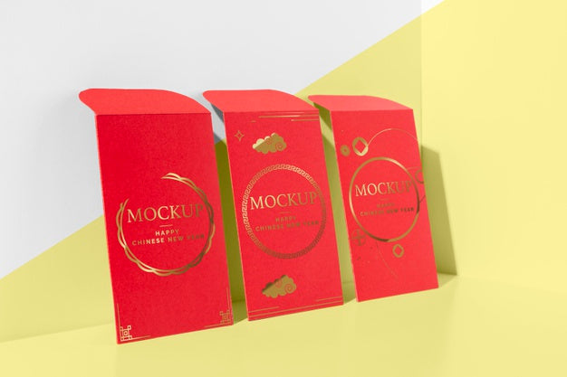 Chinese New Year Isometric Arrangement Psd