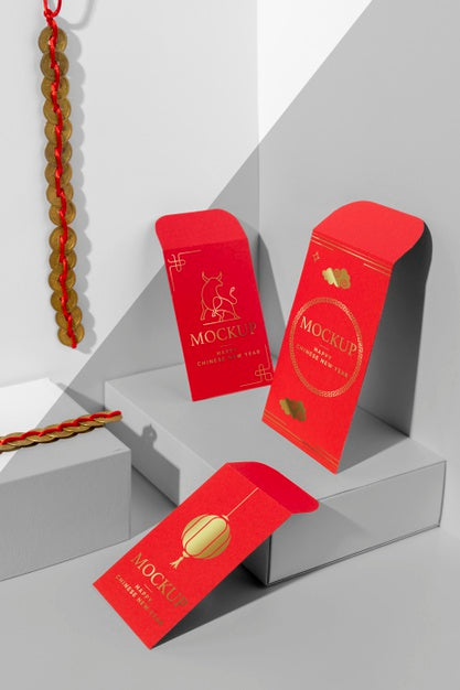 Chinese New Year Isometric Assortment Psd