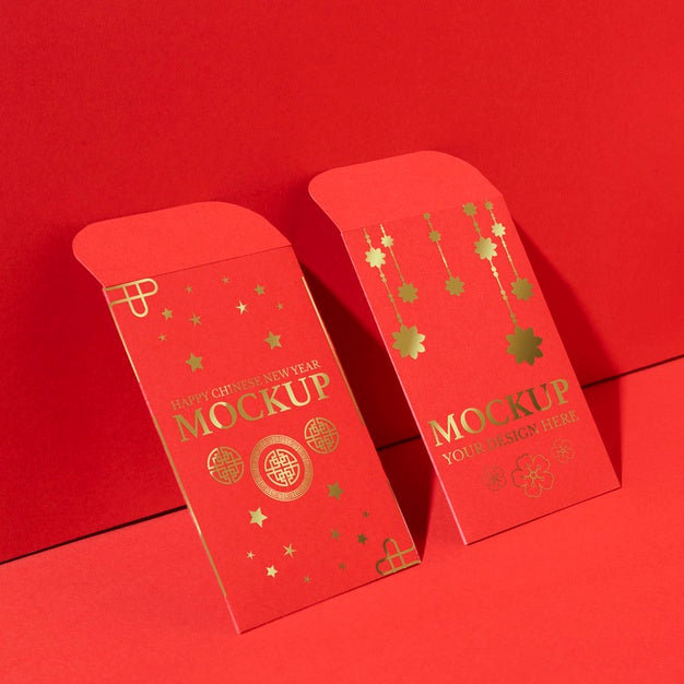 Chinese New Year Isometric Composition Psd