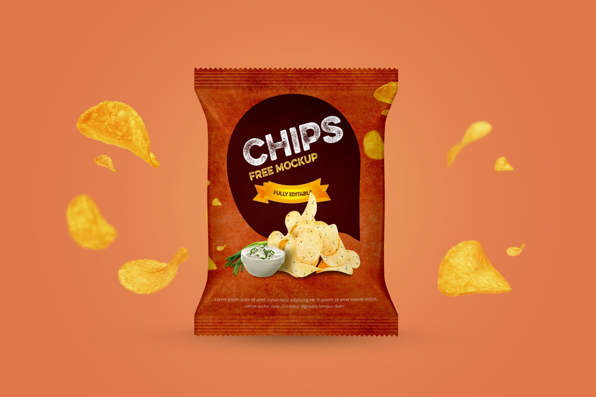 Chips Packet Mockup (Psd)