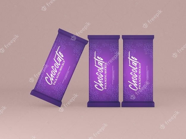 Chocolate Bar Packaging Mockup Psd