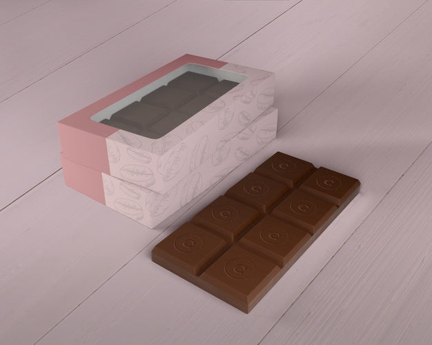 Chocolate Box Design Mock-Up Psd