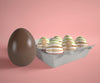 Chocolate Egg And Formwork With Eggs Psd