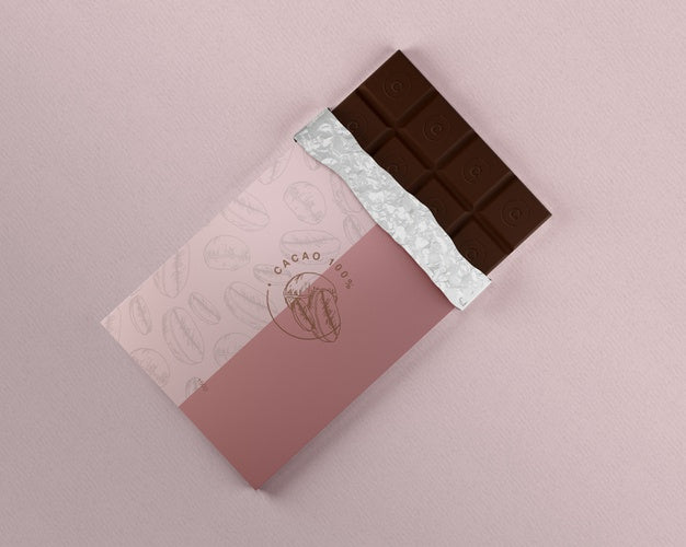 Chocolate Foil Wrapping Mock-Up Psd