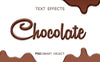Chocolate Liquid Text Effect Psd