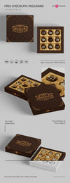 Chocolate Packaging Mockups In Psd