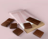 Chocolate Tablet In Paper Wrapping Mock-Up Psd