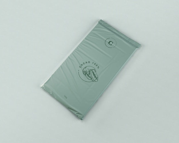 Chocolate Tablet Wrapping Mock-Up Psd