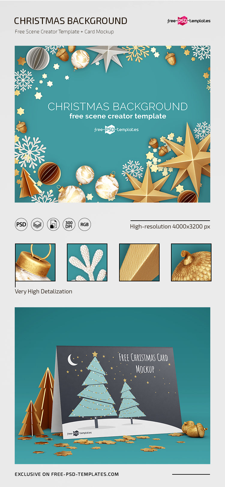 Christmas Background Scene Creator Template