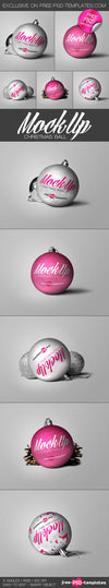 Christmas Ball Mock-Up In Psd