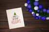 Christmas Card Mockup With Ornament Psd