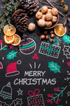Christmas Cookies And Coronet On Table Psd