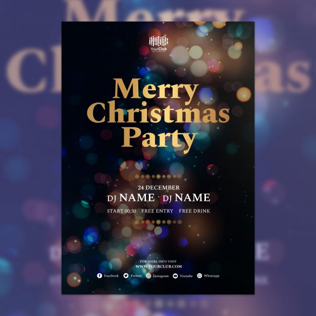 Christmas Cover Template Psd