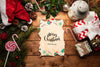 Christmas Decoration With Letter Mock-Up Psd