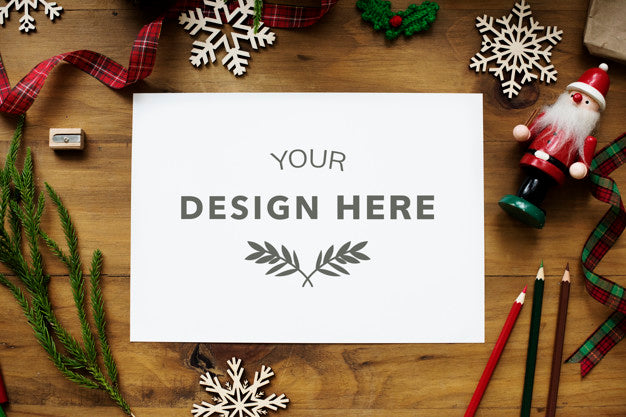 Christmas Design Space Mockup Psd