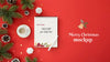 Christmas Eve Arrangement With Notepad Psd