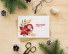 Christmas Eve Assortment With Card And Envelope Mock-Up Psd